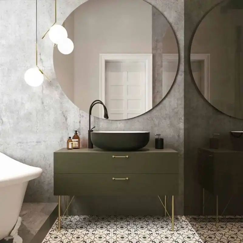 آینه سرویس بهداشتی الف طرح گرد کد S-50