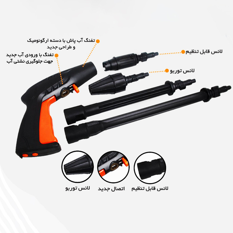 لنس و تفنگی باد مدل YPMN-TANOS140B