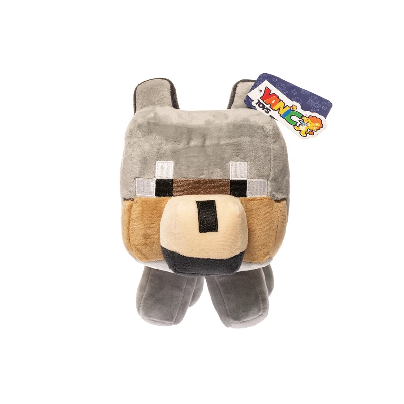 عروسک پولیشی یانیک مدل گرگ ماینکرافت کد 100353 طول 38 سانتی متر