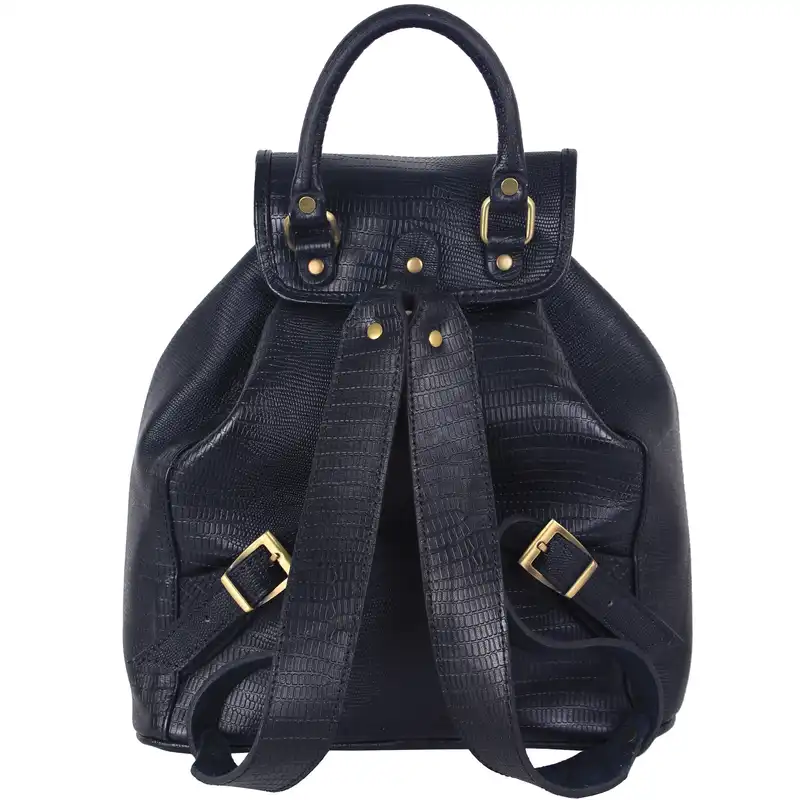 کوله پشتی زنانه چرم بارز مدل DZ8.LIZARD