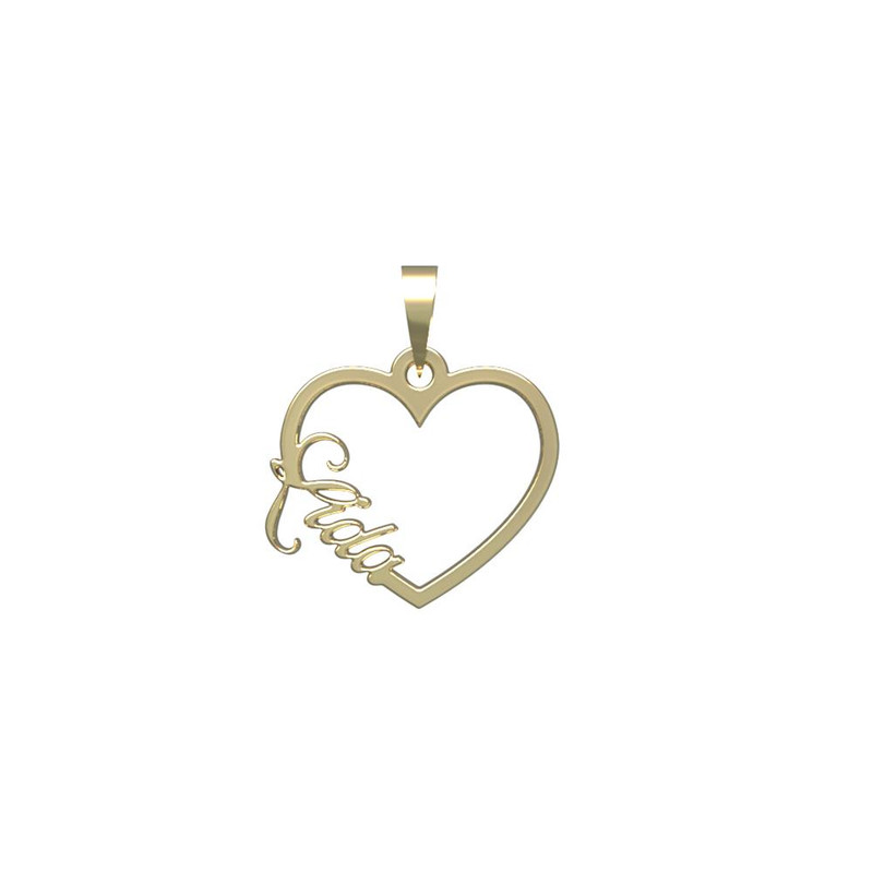 آویز گردنبند طلا 18 عیار زنانه مدوپد مدل اسم لیدا lida کد PB1-10494