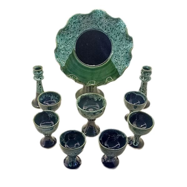 مجموعه ظروف هفت سین 10 پارچه مدل رو میزی کد a54