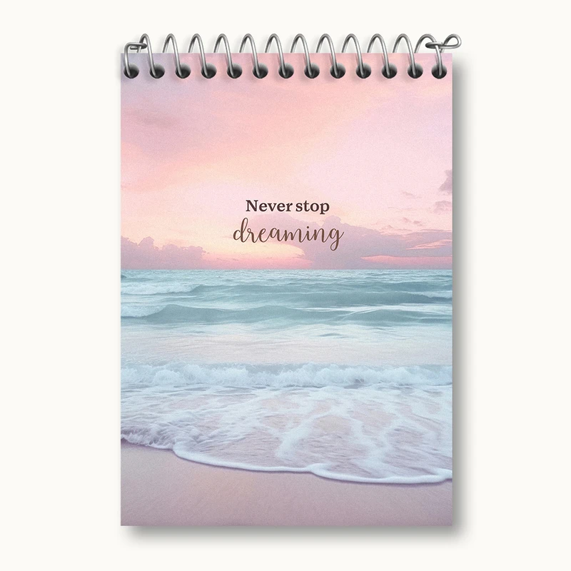 دفتر یادداشت 50 برگ خندالو طرح Never Stop Dreaming کد N2324
