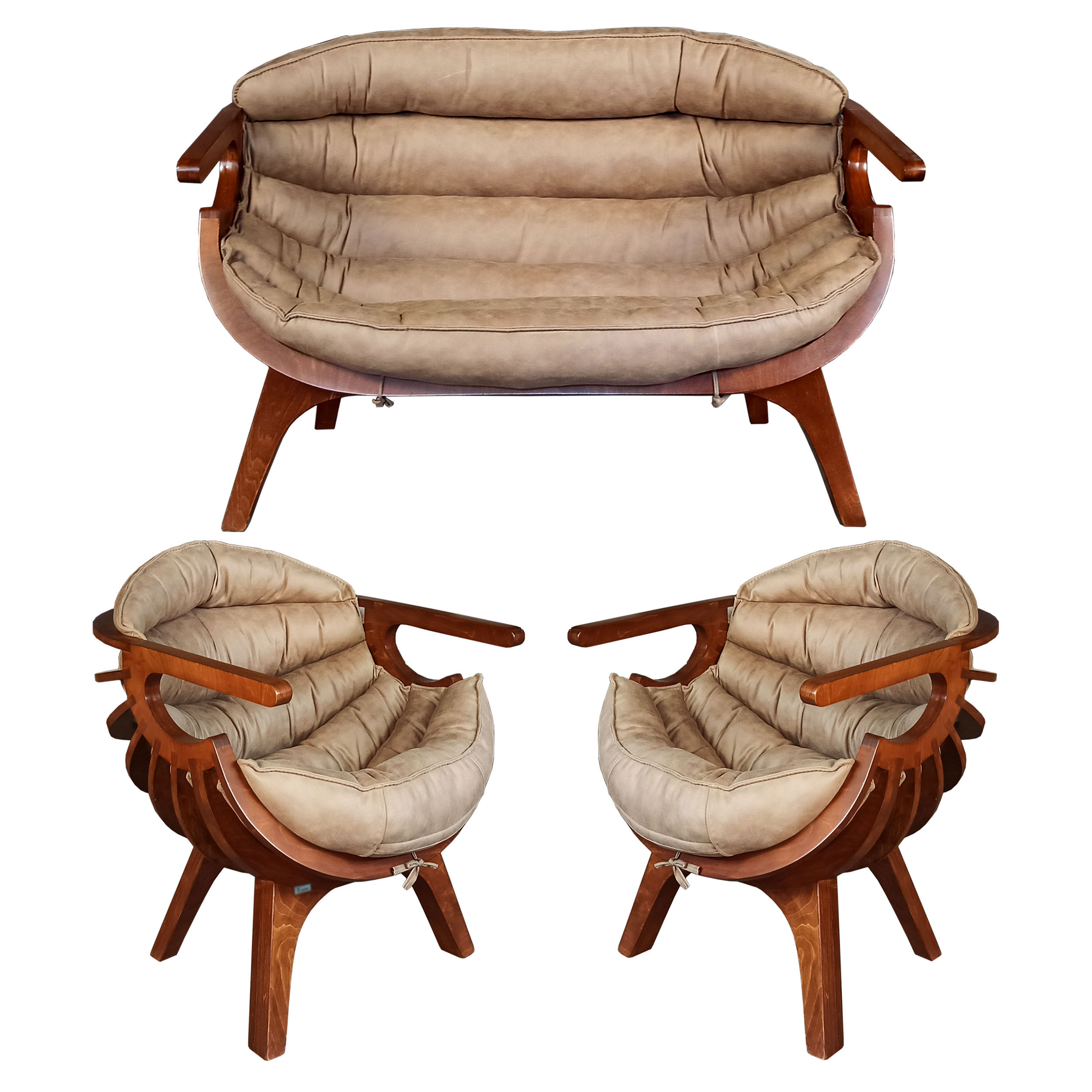 مبل چهار نفره کامل مدل Legno_Fand