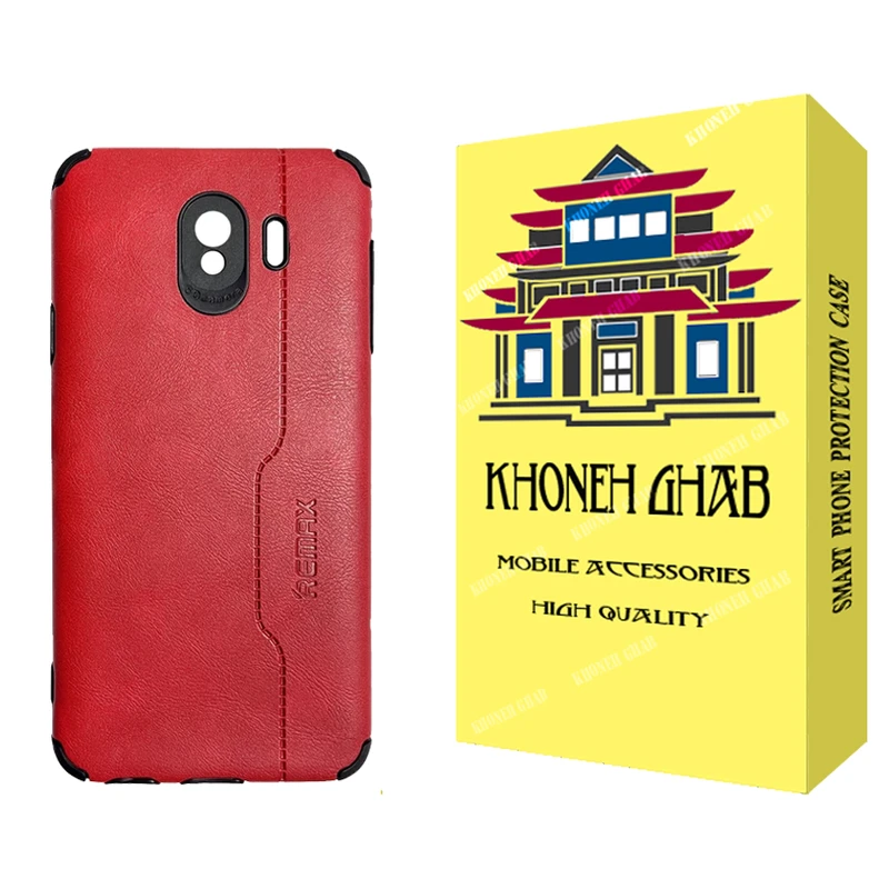 کاور خونه قاب مدل چرم طرح REMAX مناسب برای گوشی موبایل سامسونگ Galaxy J4