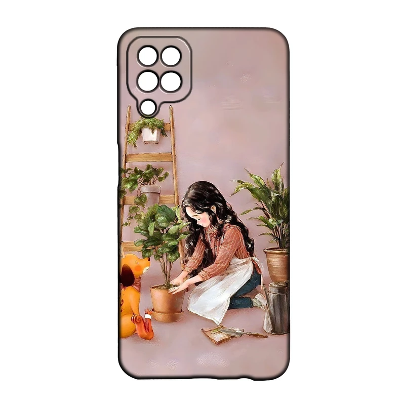 کاور طرح دخترانه کد 287 مناسب برای گوشی موبایل سامسونگ Galaxy A12 / M12 / F12