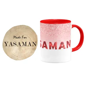 ماگ گالری وبفر مدل یاسمن به همراه زیر لیوانی