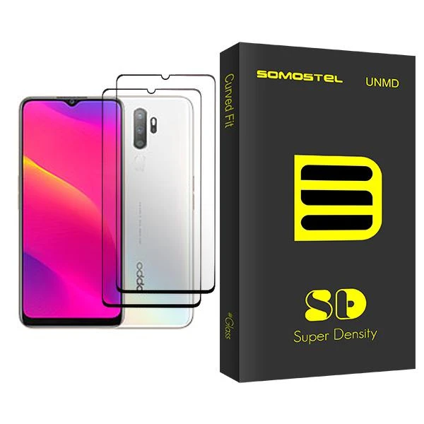 محافظ صفحه نمایش سوماستل مدل SD Glass MIX002 مناسب برای گوشی موبایل اوپو A11 بسته دو عددی