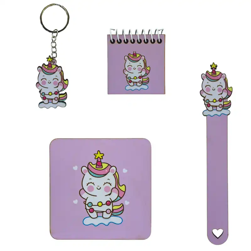 بسته لوازم تحریر مدل unic-st-003 بسته 4 عددی