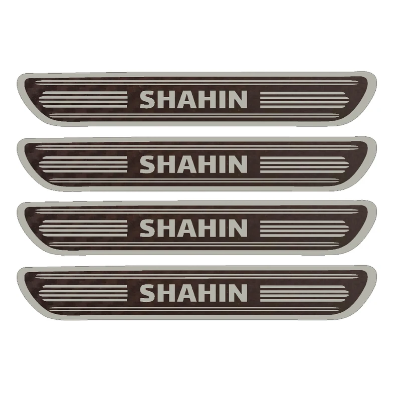  برچسب بدنه خودرو مهدیار مدل کربن کد sp115 مناسب برای شاهین بسته 4 عددی 