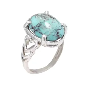 انگشتر نقره زنانه مدل فیروزه کد 7