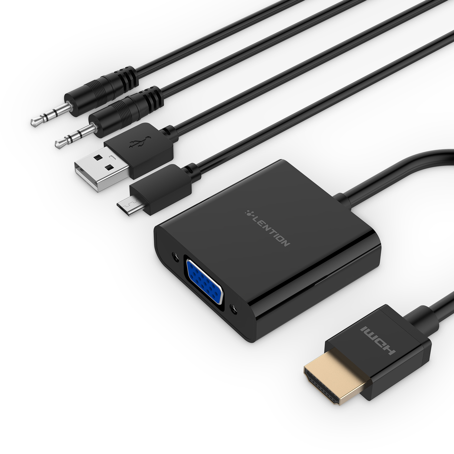 مبدل HDMI به VGA لنشن کد10