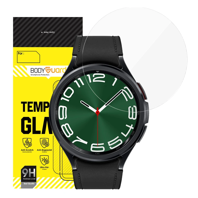 محافظ صفحه نمایش شیشه ای بادیگارد مدل GW مناسب برای ساعت هوشمند سامسونگ Galaxy Watch 6 Classic 47mm