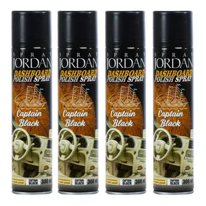 اسپری واکس داشبورد خودرو جردن مدل CAP03B حجم 300 میلی لیتر بسته 4 عددی