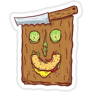 استیکر لپ تاپ طرح Bagel Face کدST137