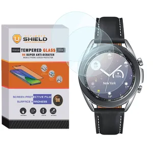 محافظ صفحه نمایش شیشه ای آلتیمیت شیلد مدل SH-UL مناسب برای ساعت هوشمند سامسونگ Galaxy Watch 3 41mm بسته سه عددی