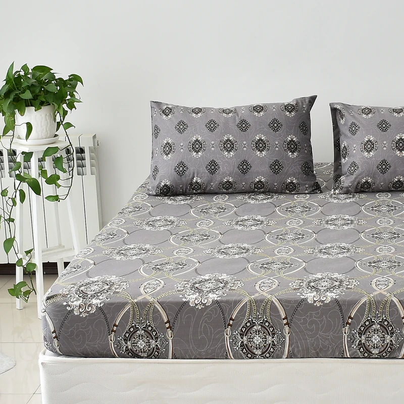 سرویس ملحفه بومرنگ مدل Chain-120 یکنفره 2 تکه