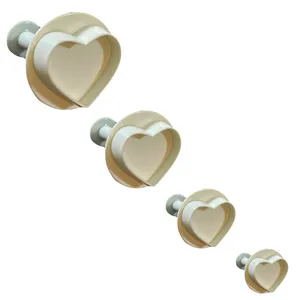 کاتر شیرینی پزی مدل قلب کد FG-12 مجموعه4عددی