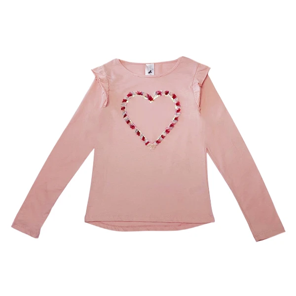 تی‌شرت آستین بلند دخترانه سی اند ای کد 5975