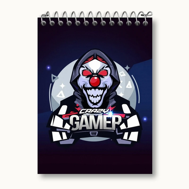 دفتر یادداشت 50 برگ خندالو مدل گیمر Gamer کد 3900