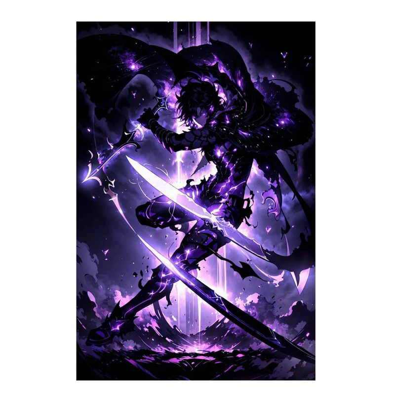 استیکر لپ تاپ و موبایل مدل انیمه طرح سولو لولینگ سونگ جین وو solo leveling sung jin woo کد 492