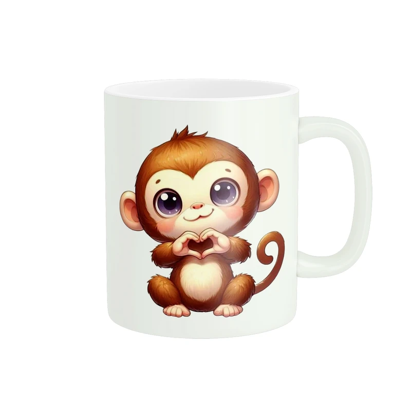 ماگ پاد آفرین طرح میمون کد 1198