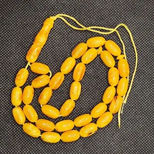 تسبیح مدل کهربا معطر لیمویی کد 89