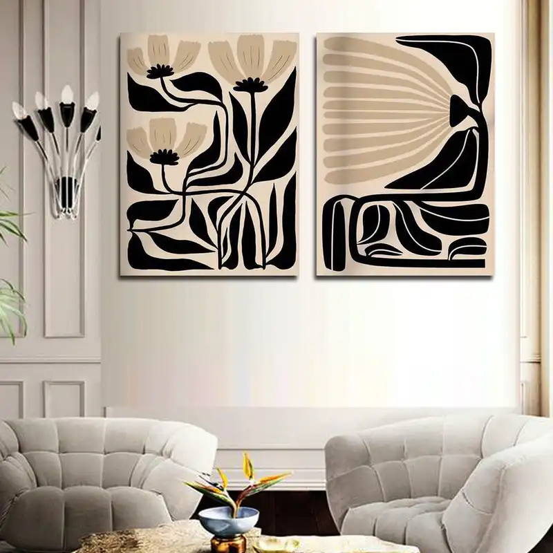 تابلو نقاشی مدل مینیمال مجموعه 2 عددی