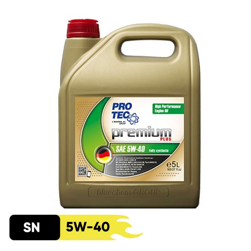 روغن موتور پروتک مدل 5W40 SN فول سنتتیک حجم پنج لیتر