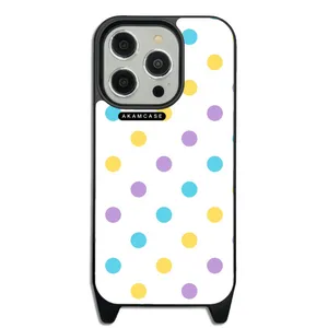 AKAM AMC-WLA15PRO-PASTEL PATTERN8 Cover For Apple iPhone 15 Pro