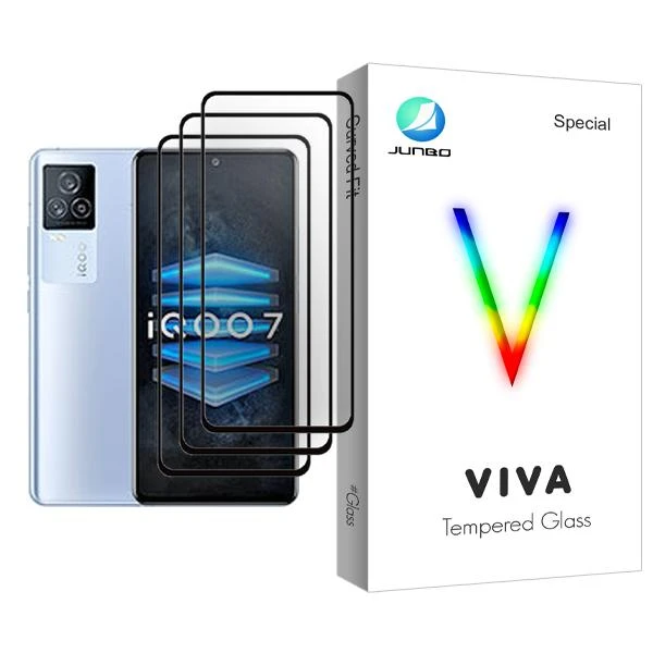 محافظ صفحه نمایش جانبو مدل Viva Glass MIX003 مناسب برای گوشی موبایل ویوو iQOO 7 بسته سه عددی