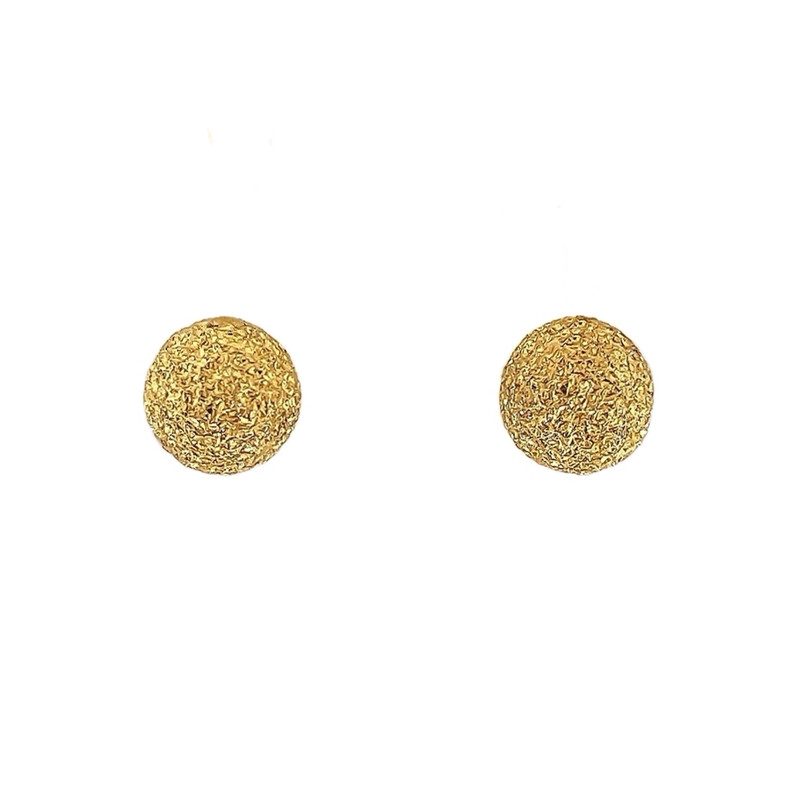 گوشواره طلا 18 عیار دخترانه طلا و جواهرسازی افرا مدل شنی 075