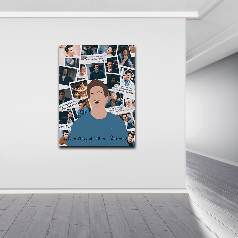 تابلو شاسی مدل فیلم و سریال طرح فرندز CHANDLER کد 08