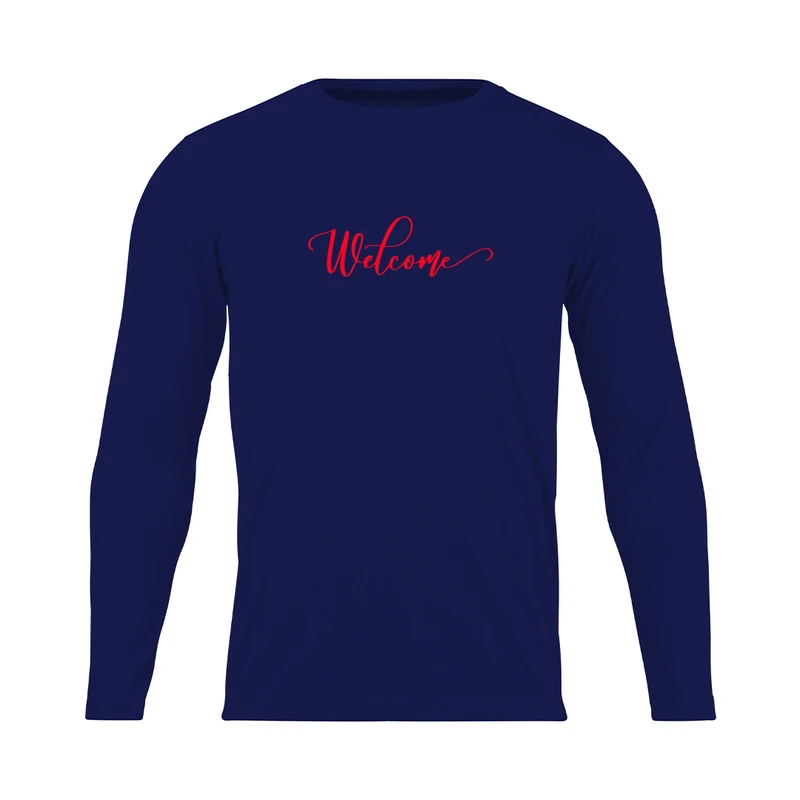 تی شرت آستین بلند مردانه مدل welcome کد 0841