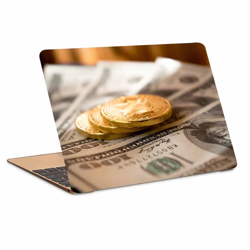 استیکر لپ تاپ طرح bitcoinکد p-1137مناسب برای لپ تاپ 15.6 اینچ