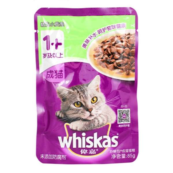 پوچ گربه ویسکاس مدل +1 وزن 85گرم بسته 12 عددی