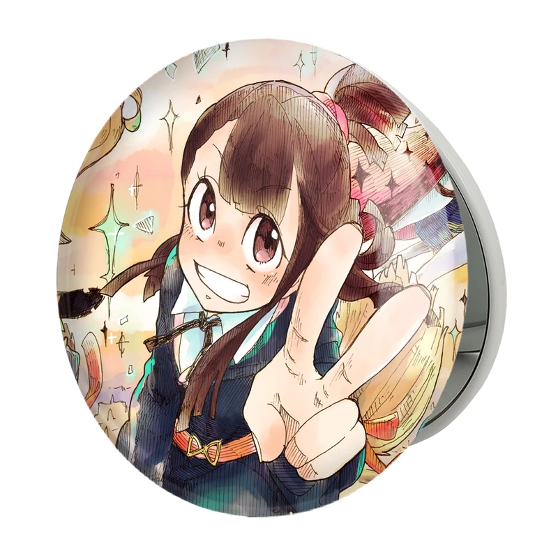 آینه جیبی خندالو طرح اکو انیمه جادوگران کوچک Little Witch Academia مدل تاشو کد 22854 
