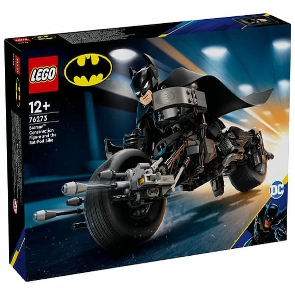 لگو 713 تکه سری بتمن مدل Construction Figure and the Bat-Pod Bike کد 76273