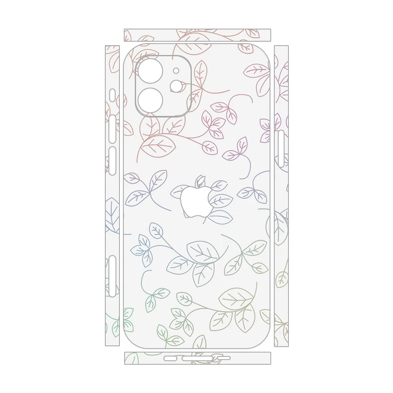 برچسب پوششی ریمکس مدل Clea طرح برگ مناسب برای گوشی موبایل اپل iPhone 12