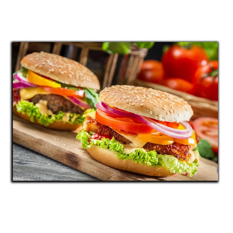 تابلو شاسی بکلیت طرح فست فود همبرگر مدل SH-5019