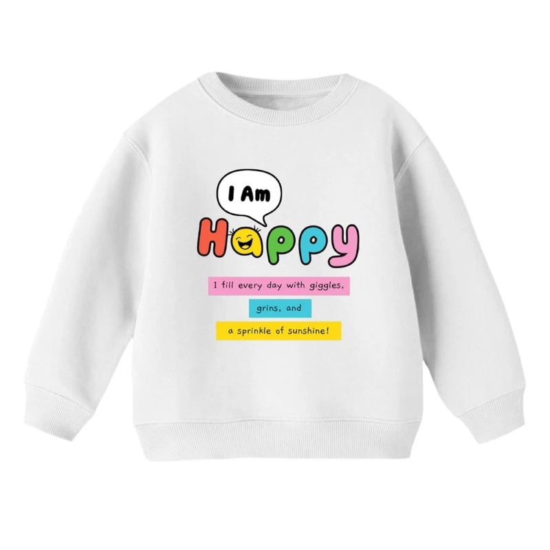 سویشرت بچگانه مدل من خوشحالم  
