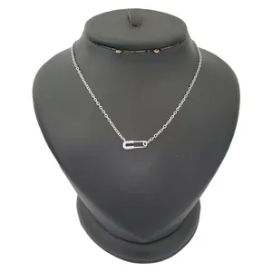 گردنبند نقره زنانه ترمه ۱ مدل سنجاق کد smed 1104