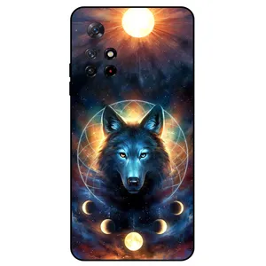 Megafone Wolf and Moon 8006 Cover For Xiaomi Redmi Note 11s 5G / 11T 5G	