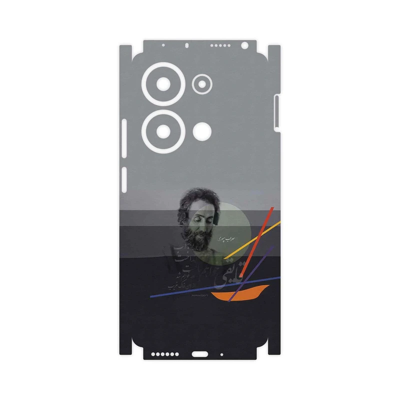 برچسب پوششی ماهوت مدل Sohrab Sepehri-FullSkin مناسب برای گوشی موبایل شیائومی Redmi Note 13 Pro 4G