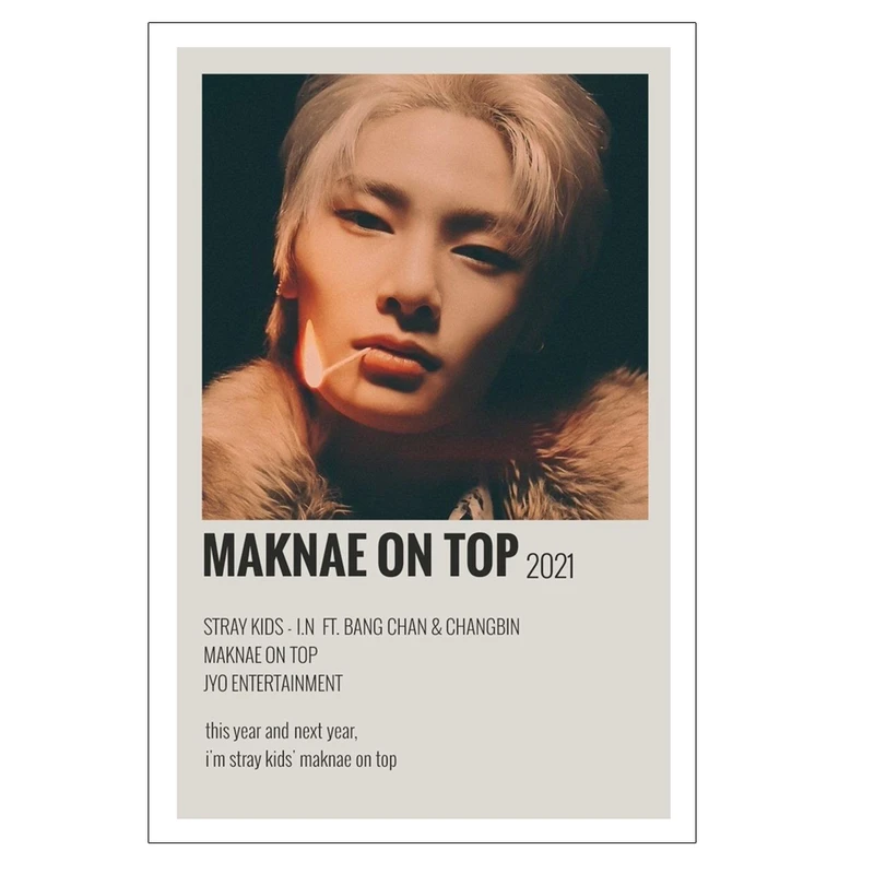 پوستر مدل اهنگ Maknae On Top طرح استری کیدز Stray kids کد 405