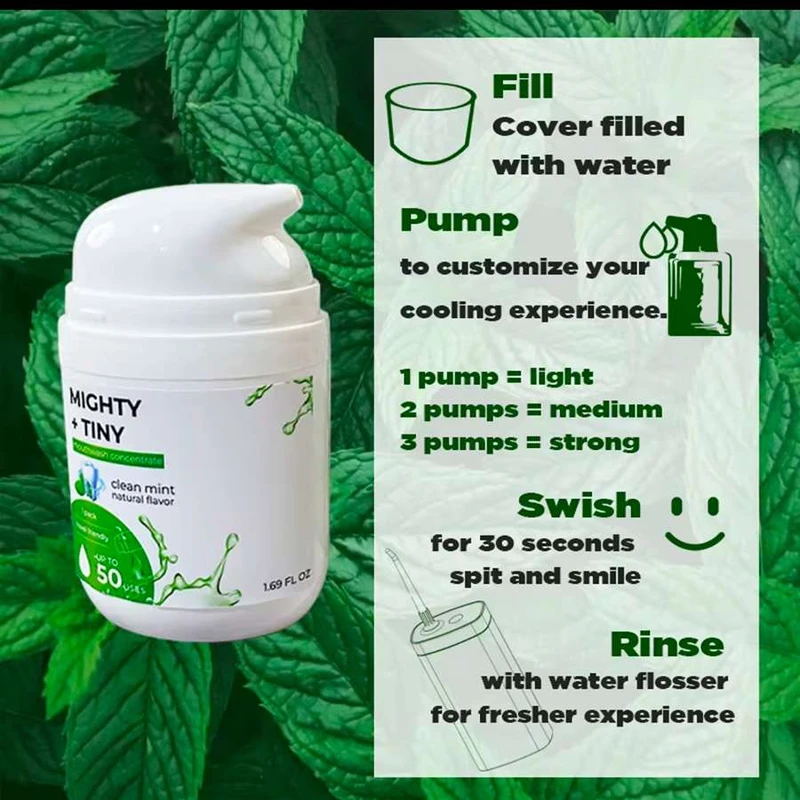 عکس شماره 4 : دهان شویه گلوری اسمایل مدل mighty tiny حجم 50 میلی لیتر