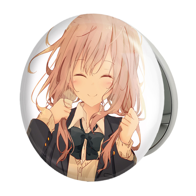 آینه جیبی خندالو طرح شوکو نیشیمیا انیمه سایلنت ویس A Silent Voice مدل تاشو کد 15829