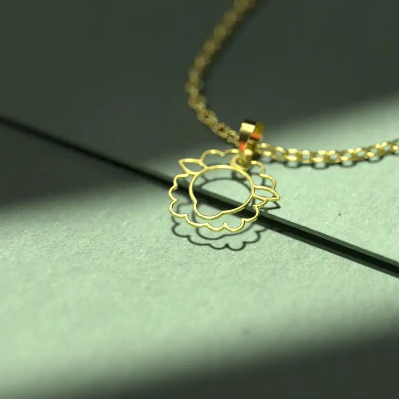 گردنبند طلا 18 عیار زنانه مدوپد مدل گوسفند کد B3-1-1208