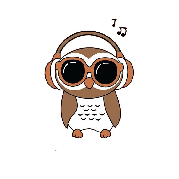 استیکر پارچه و لباس پاد آفرین مدل جغد کارتونی کد 634