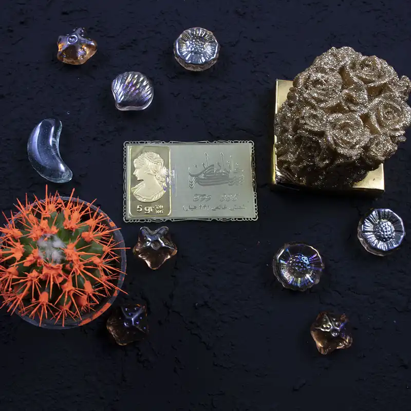 شمش طلا 24 عیار خانه سکه ایران مدل ونوس